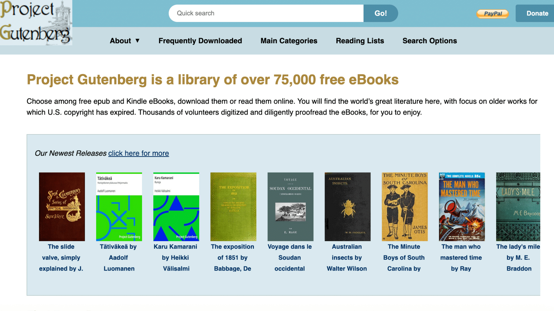 Project Gutenberg Collection