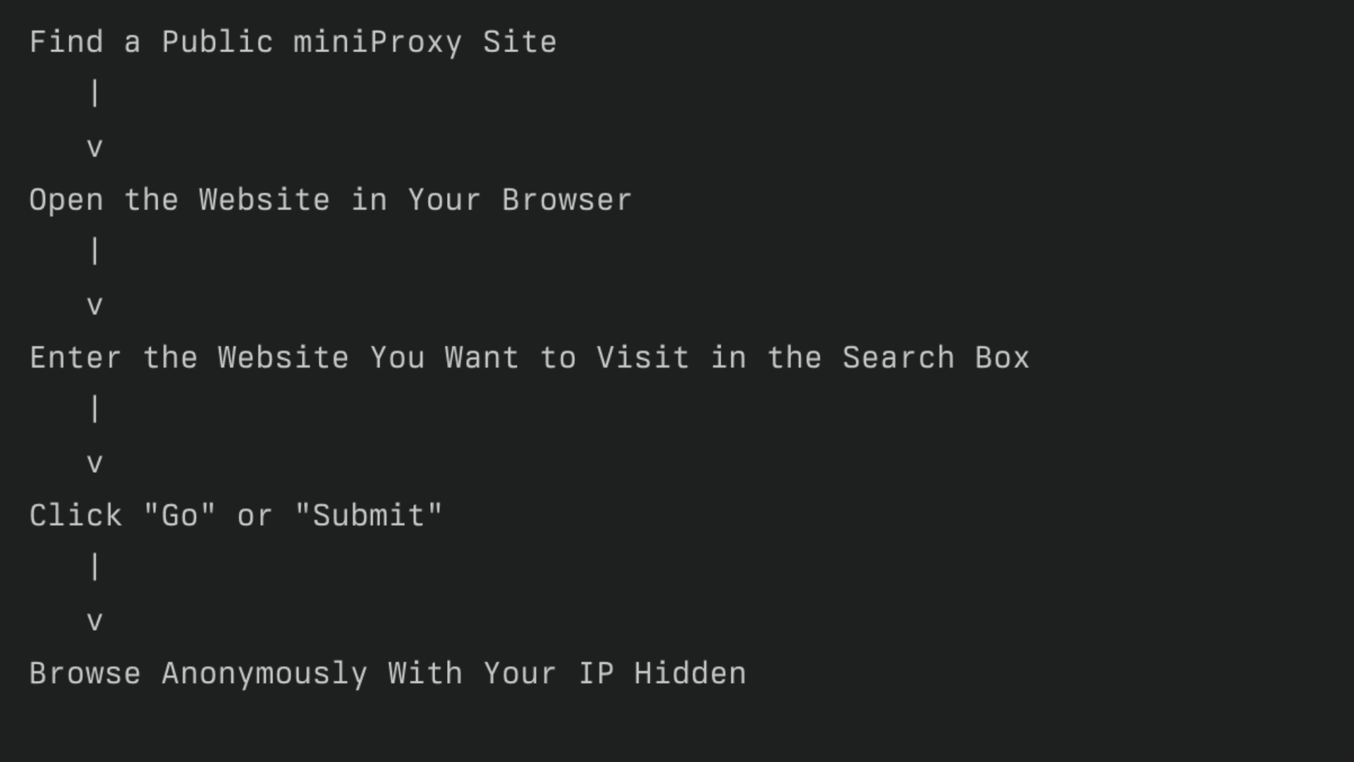 Using Public miniProxy Websites