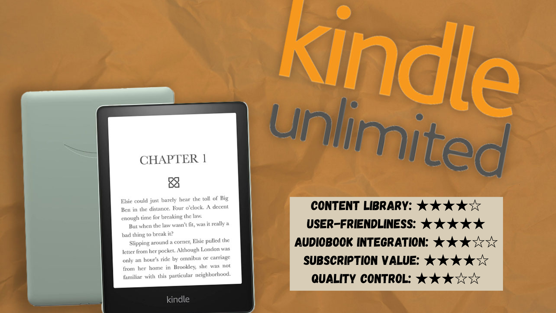 Overall Rating of Kindle Unlimited